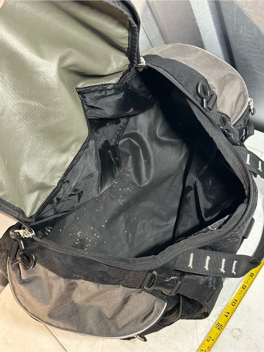 google Black and Gray Logo Duffel Bag